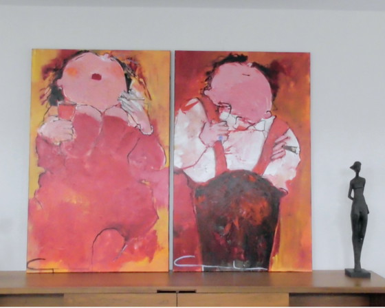 Image 1 of 2 Schilderijen Gerdine Duijssens