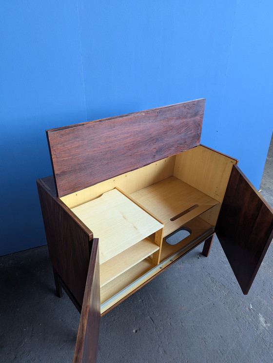 Image 1 of Meuble bar/plateau vinyle vintage danois - HG Furniture