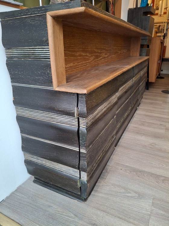 Image 1 of Rare Modernist sideboard 1950 Stamped, Maxime Meniel in Paris