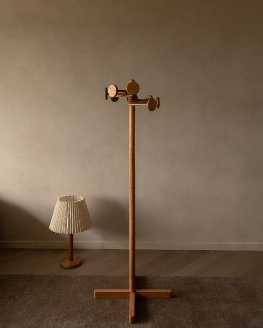 Appendiabiti vintage di Hank Loewenstein – appendiabiti di design in legno, anni '70