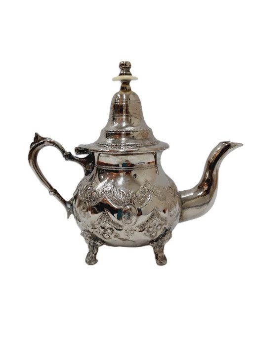 Vintage Moroccan silver-plated teapot/coffee pot 19 cm