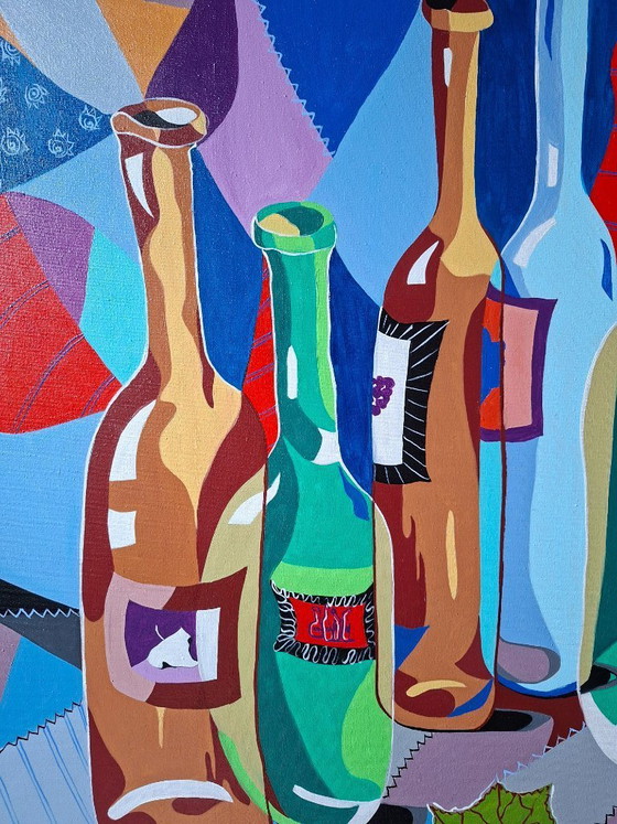Image 1 of Colorful wine bottles - Maia Siradze
