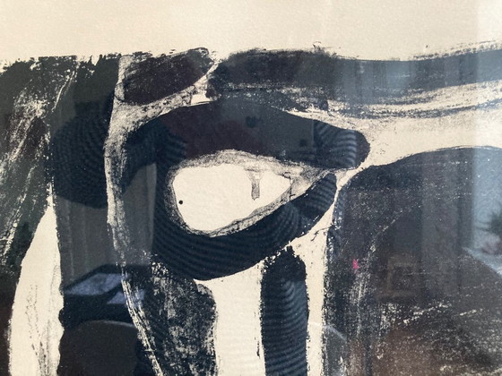 Lithographie Noir et Blanc de Bram van Velde, 1966 – Objets d'art, Papier, Verre (photo 5 of 5)