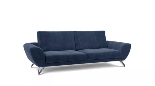 Roche Bobois – Canapé Caractère 3 places 240 cm – Giada Bleu Nuit