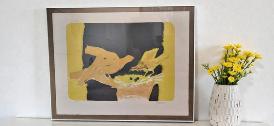 Litografia di Paul Guiramand ( ) Uccelli intorno al nido. – Dipinti e disegni, Aluminium, Paper, Art Deco (photo 5 of 6)