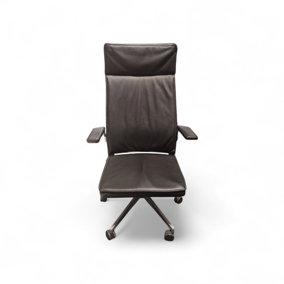 Image 1 of Chaise de bureau d'occasion Dynamobel DIS en cuir noir