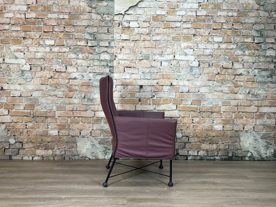 Montis Charly Purple – Dining chairs, Leather, Metal (photo 8 of 16)