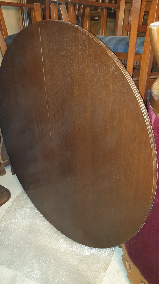 Image 1 of Klassiek Eiken eetkamer tafel Uitschuifbaar met tussenblad