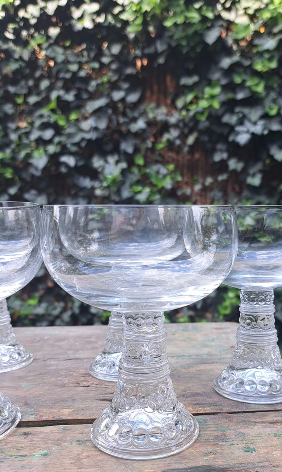 Image 1 of 8 vintage Champagne glazen Rosenthal BACCHUS 