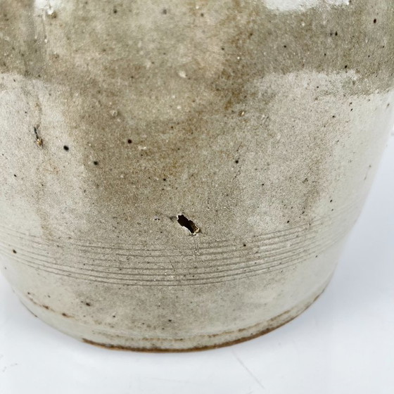 Antigua olla de confit de gres, color gris, 1900 – Macetas, Cerámica (photo 9 of 11)
