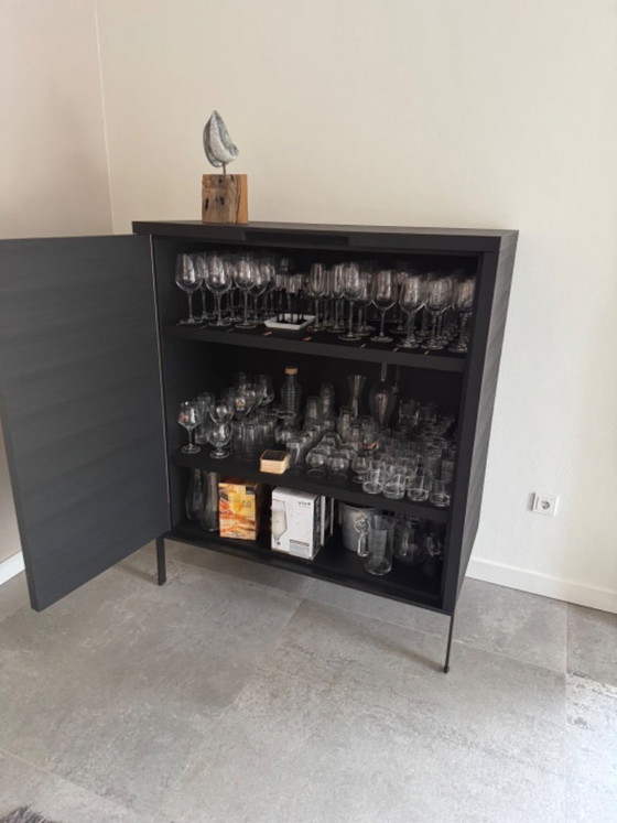 Armoire de Collection Maxalto AC – Pin Noir Brossé – 120 × 60 × 146 Cm – Vaisseliers, Wood (photo 3 of 5)