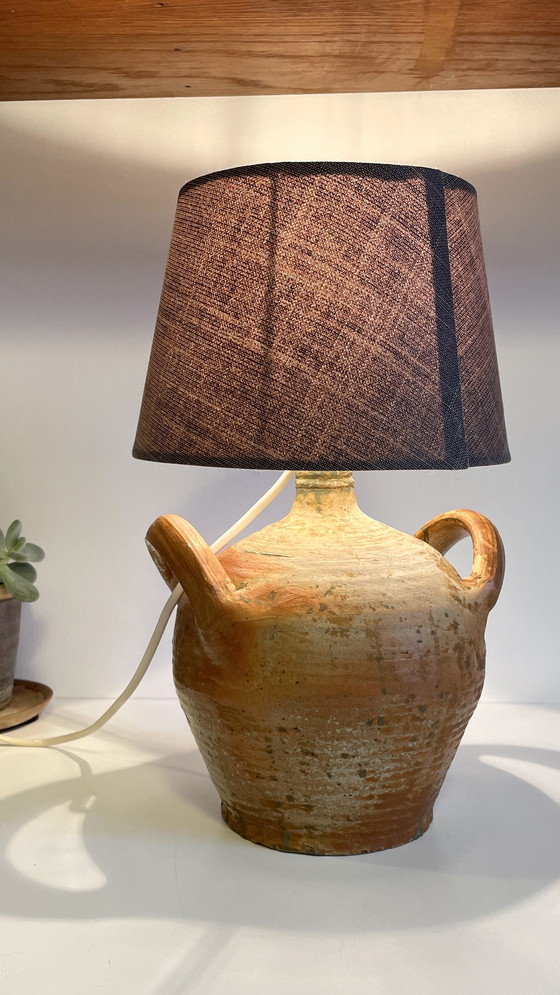 Image 1 of Vintage French Pottery Lamp