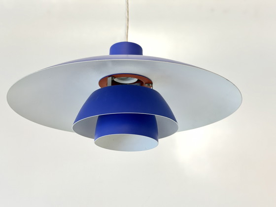 Vintage Louis Poulsen PH 4/3 – Poul Henningsen – blauw – 1960s/70s – Hanglampen, Metal (photo 2 of 15)