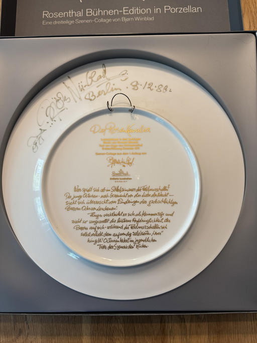 Björn Wiinblad signed plate