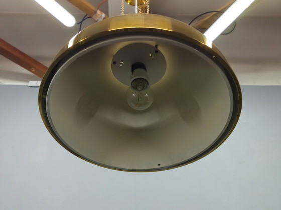 Image 1 of Colgante de latón y metal lacado, década de 1970, Checoslovaquia