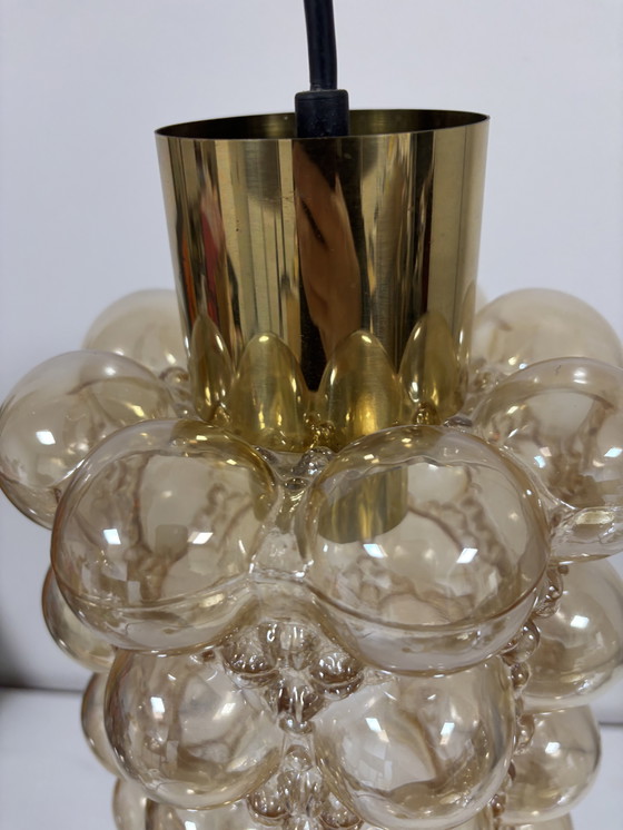 Image 1 of Exklusive Limburg Helena Tynell Bubble Lampe aus goldfarbenem Glas