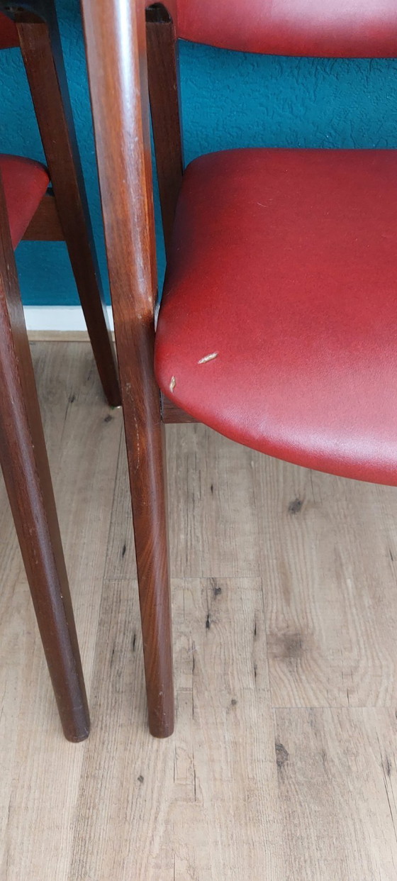 Image 1 of 4 sedie da pranzo in stile Mid-Century Modern, anni '60