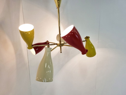 Lustre coloré du milieu du siècle dernier, années 1950