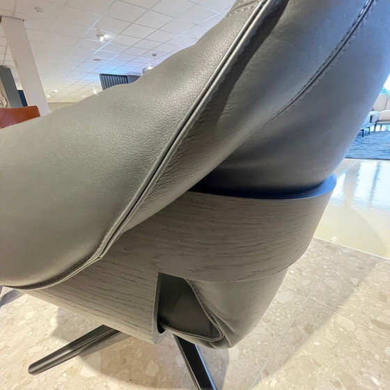 Image 1 of Leolux Sessel in Creme mit Hocker