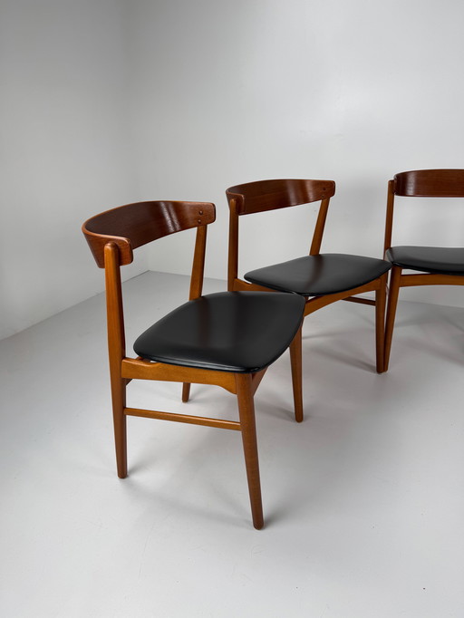 Set van 6 Farstrup model 206 eetkamerstoelen – Deens mid-century design