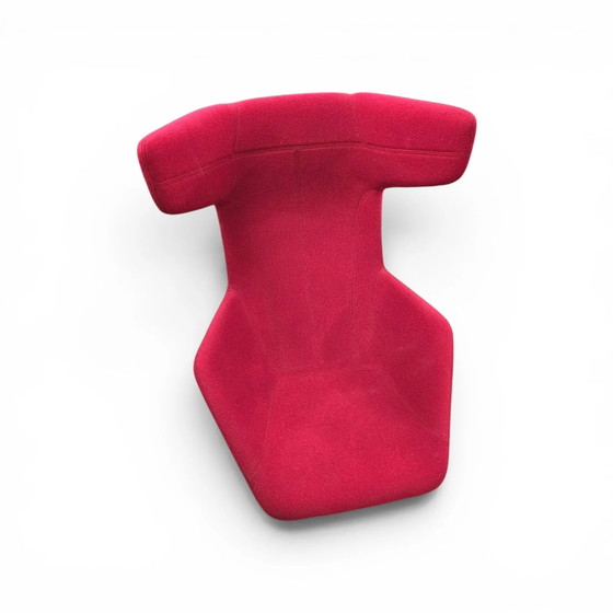 ALFREDO HÄBERLI / Sessel “Take a line for a walk” / Moroso / Italien / Design 2003 / rote Wolle – Wool (photo 9 of 13)
