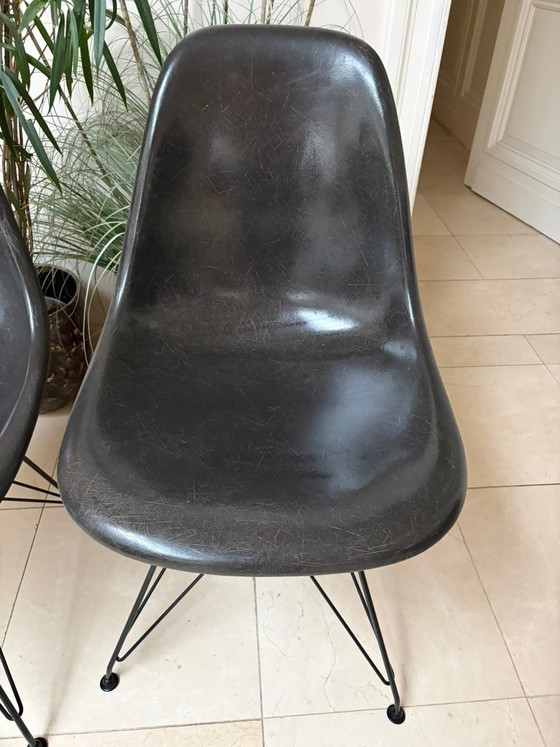 Image 1 of 4x Eames Herman Miller DSR Fibra de vidrio