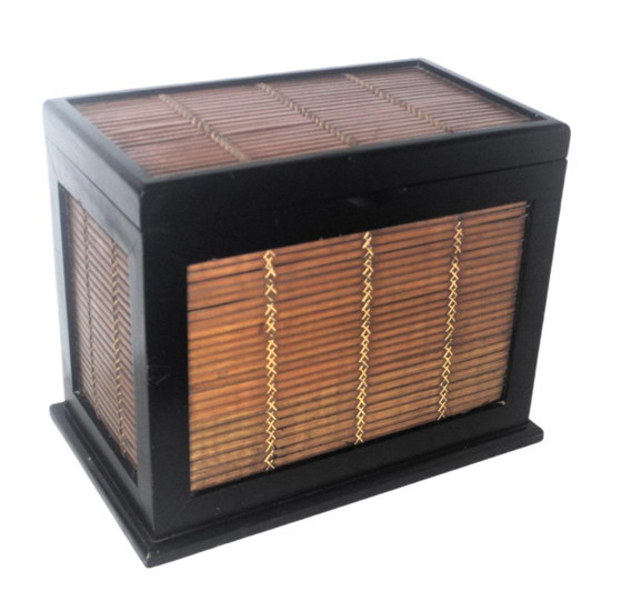 Decorative Bamboo and Wood Trunk – Storage cabinet (photo 7 of 7)