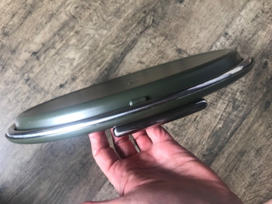 Image 1 of Vassoio Royal VKB di Gijs Bakker, design olandese, color kaki