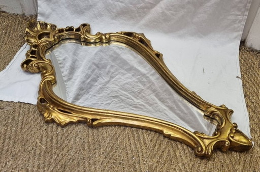 Miroir bois doré Louis XV (71×41cm)