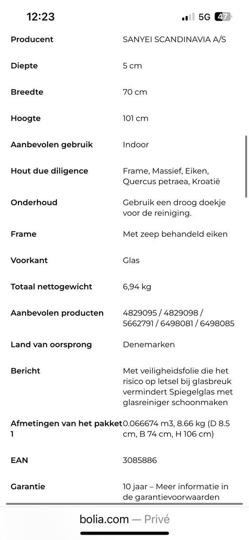 Spiegel raquet bolia 