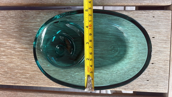 Image 1 of Joyero de diseño español Joaquin Berao cuenco de cristal turquesa