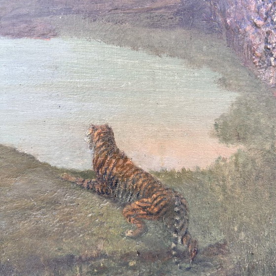 Image 1 of “Tigre ante un paisaje onírico”, Romanticismo, s. XIX – Inglaterra