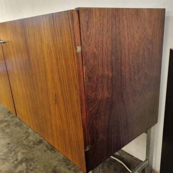 Fristho Dressoir Palissander, Zwart En Chroom, Model BDR-250, 1960 – Chrome, Metal, Vintage (photo 12 of 14)