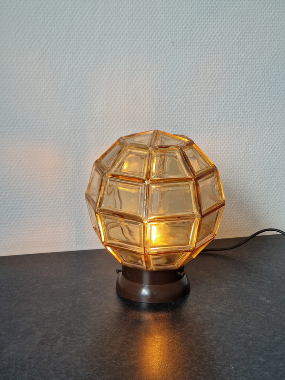 Image 1 of Vintage grote Glashutte Limburg Helena Tynell lamp