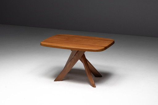 T35A Dining Table by Pierre Chapo, France, 1970s