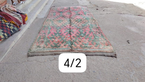 Handgeknoopt Berber kleed wol 400x200cm