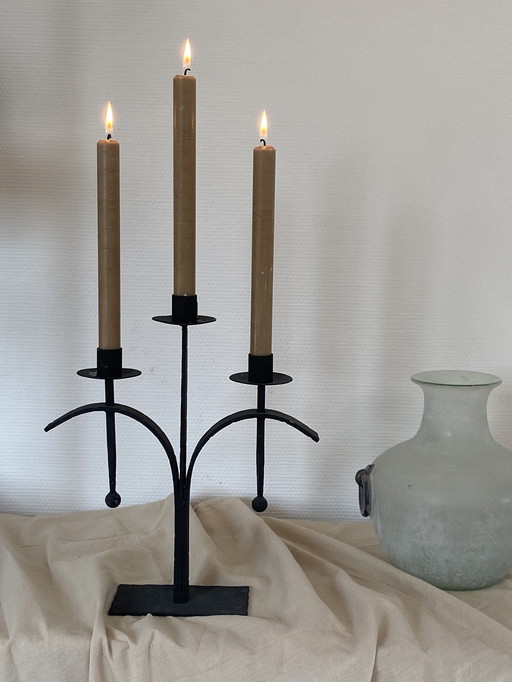 Chandelier vintage en fonte