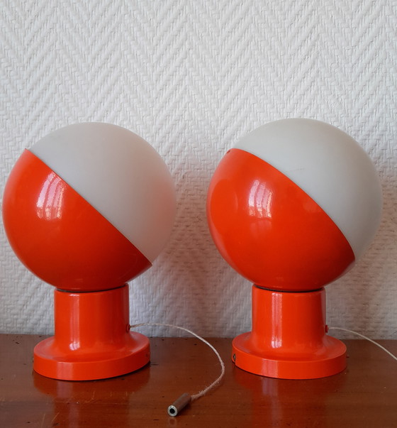 Image 1 of 2X Space Age Wall Lights Kaiser Leuchten 1970