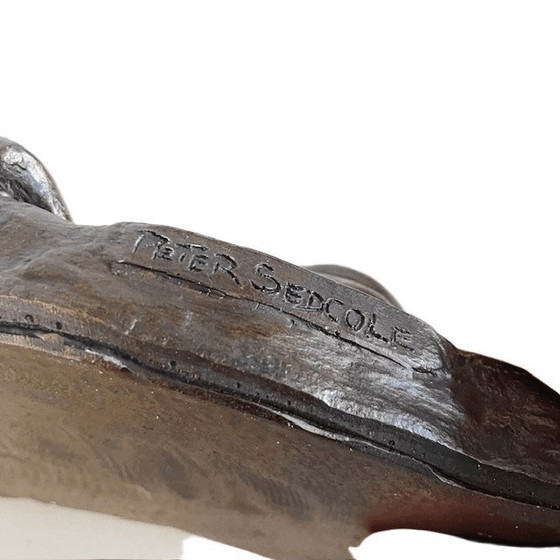 Image 1 of Vintage Peter Sedcole weiblicher Akt, Kaltguss-Bronze-Harzskulptur, 1960er Jahre