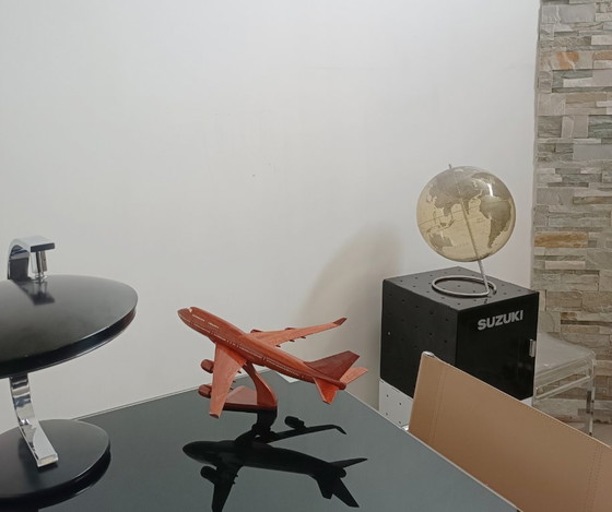 Image 1 of Wooden Boeing 747 model airplane, 2000s