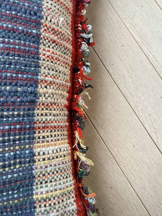 Image 1 of 1x kleurrijk geweven kussen, Menno Kroon