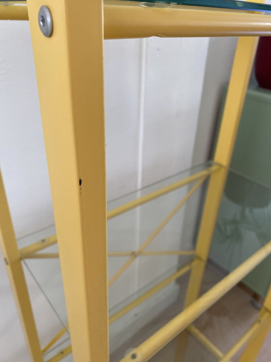 Image 1 of Mensola vintage in vetro giallo