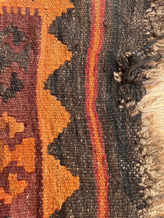 Image 1 of Antiek wollen kelim kleed