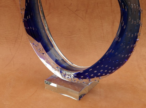 Image 1 of Glaskunst, studioglas, sculptuur "Koppel" Murano 1980