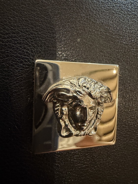 Image 1 of Borsa a mano vintage Gianni Versace in pelle nera Medusa, rara