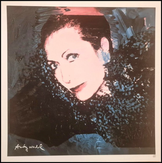 Image 1 of D'après Andy Warhol, Hélène Rochas, années 1980, lithographie