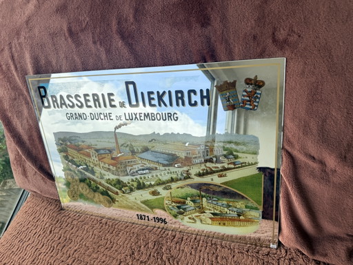 Reclamespiegel van de Luxemburgse brouwerij Diekirch – Glass