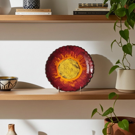 Image 1 of Piatto vintage in ceramica dipinto a mano