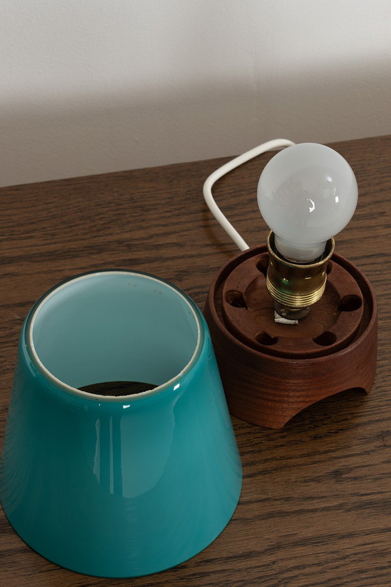 Image 1 of Teak table lamp