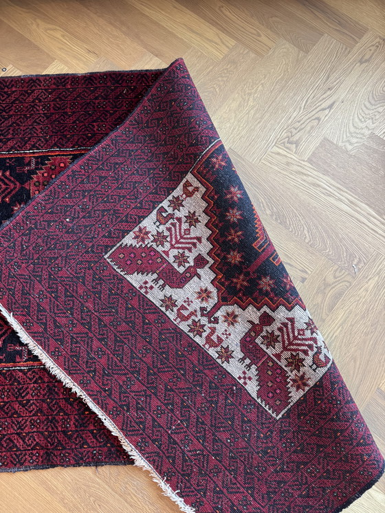 Image 1 of Tapis persan vintage noué à la main 200x100cm